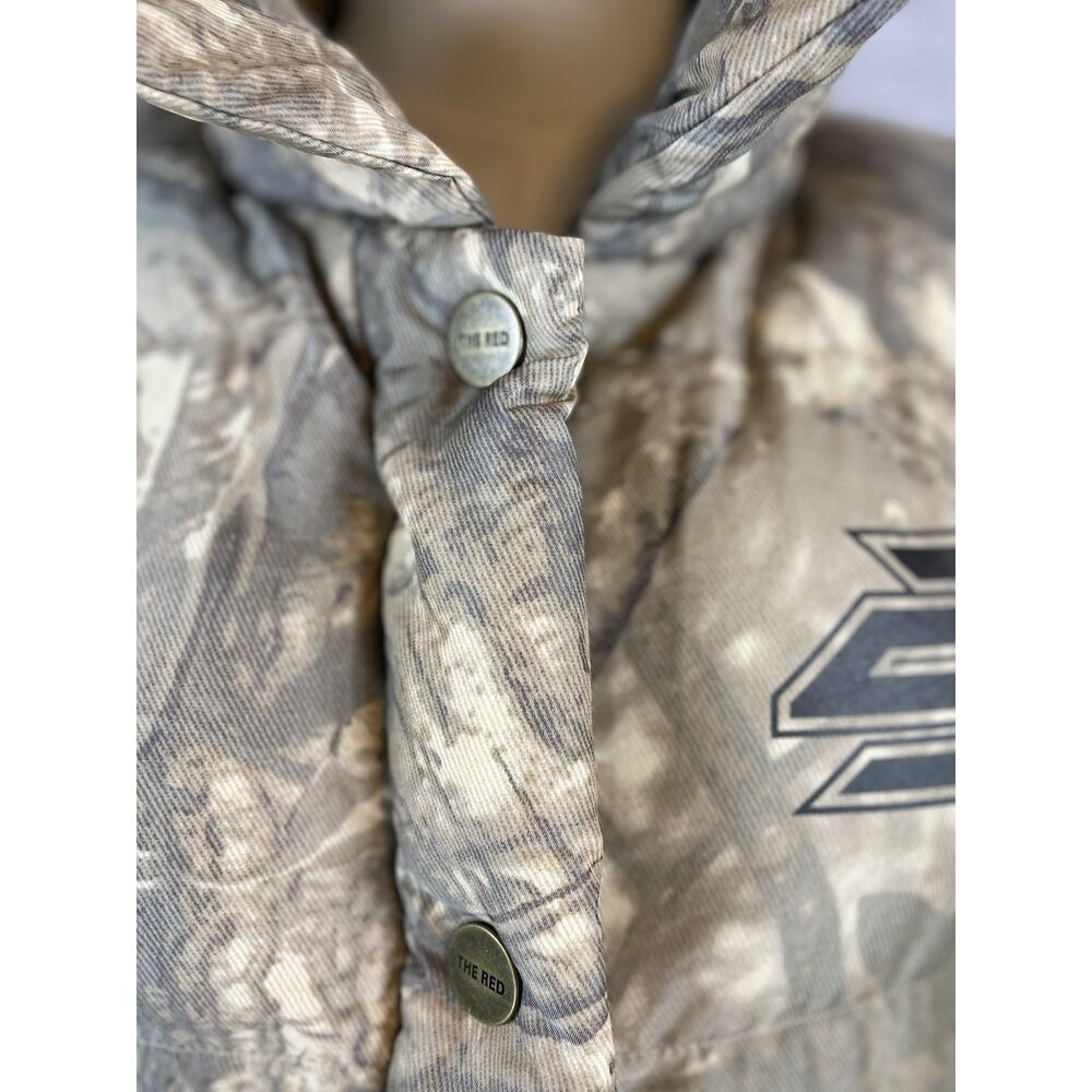 Smoke Rise Women’s Camo Bubble Puffer Jacket Cropped Hooded Coat SZ M NWT - Picture 2 of 10